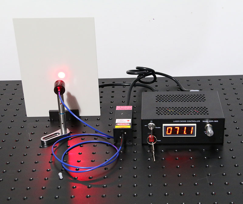 635nm 100mW 단일 모드 섬유 결합 레이저 TEM00 Mode Laser